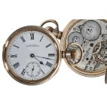 American Waltham 'Riverside Maximus' gold plated lever pocket watch, circa 1902, serial no.