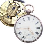 Jn’o Adams, Paisley - early 19th century silver fusee lever pocket watch, Birmingham 1820, signed