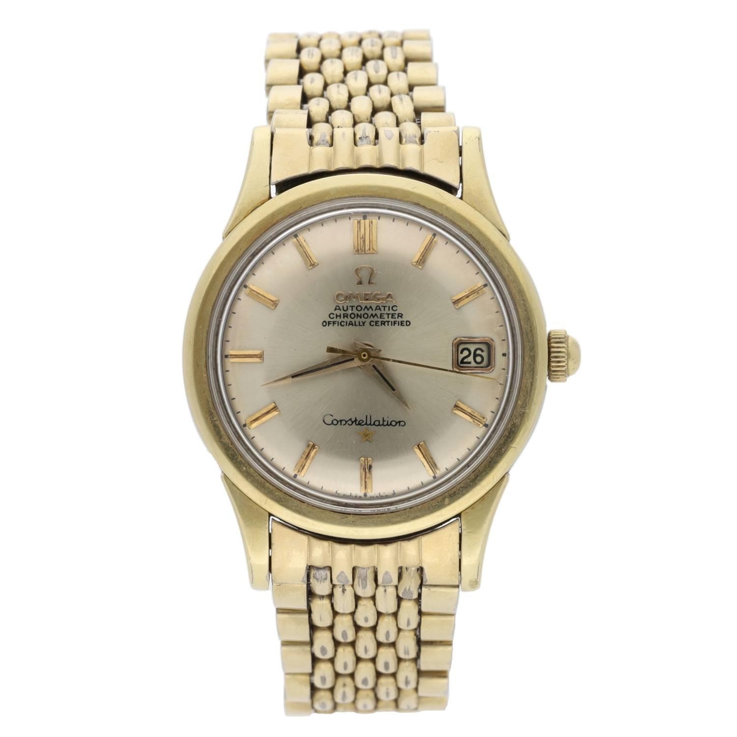 Omega Constellation Chronometer automatic gold capped and stainless steel gentleman's wristwatch, - Image 2 of 4