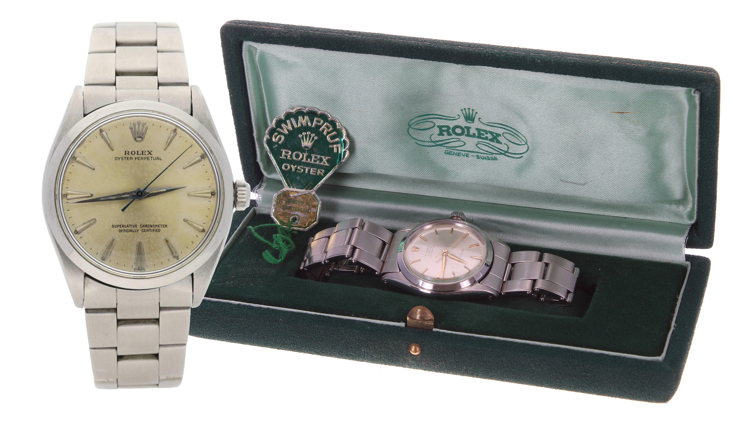 Rolex Oyster Speedking Precision stainless steel mid-size wristwatch, reference no. 6430, serial no.