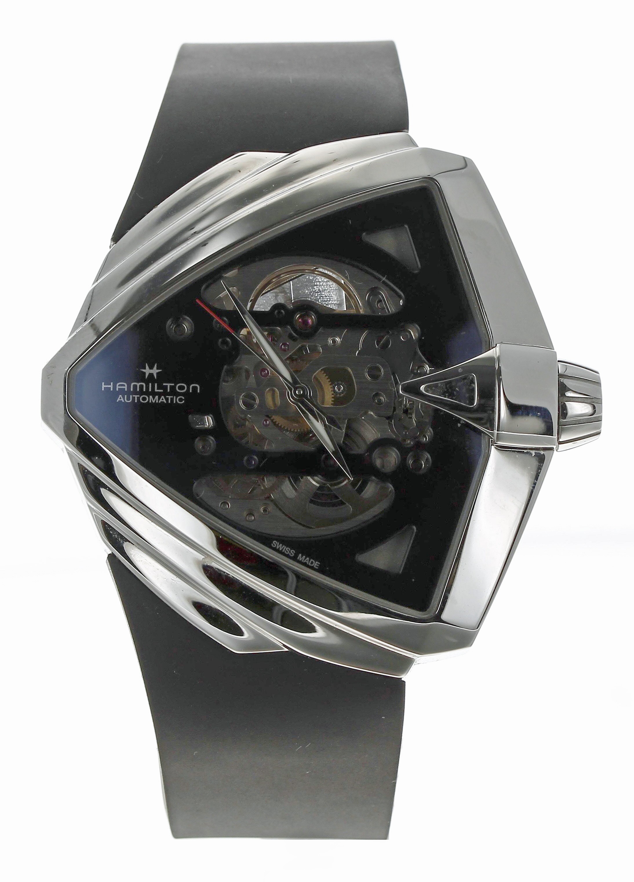 Hamilton Ventura XXL Skeleton stainless steel gentleman's wristwatch, reference no. H24625330,