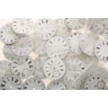 Fifty enamel pocket watch dials (50)