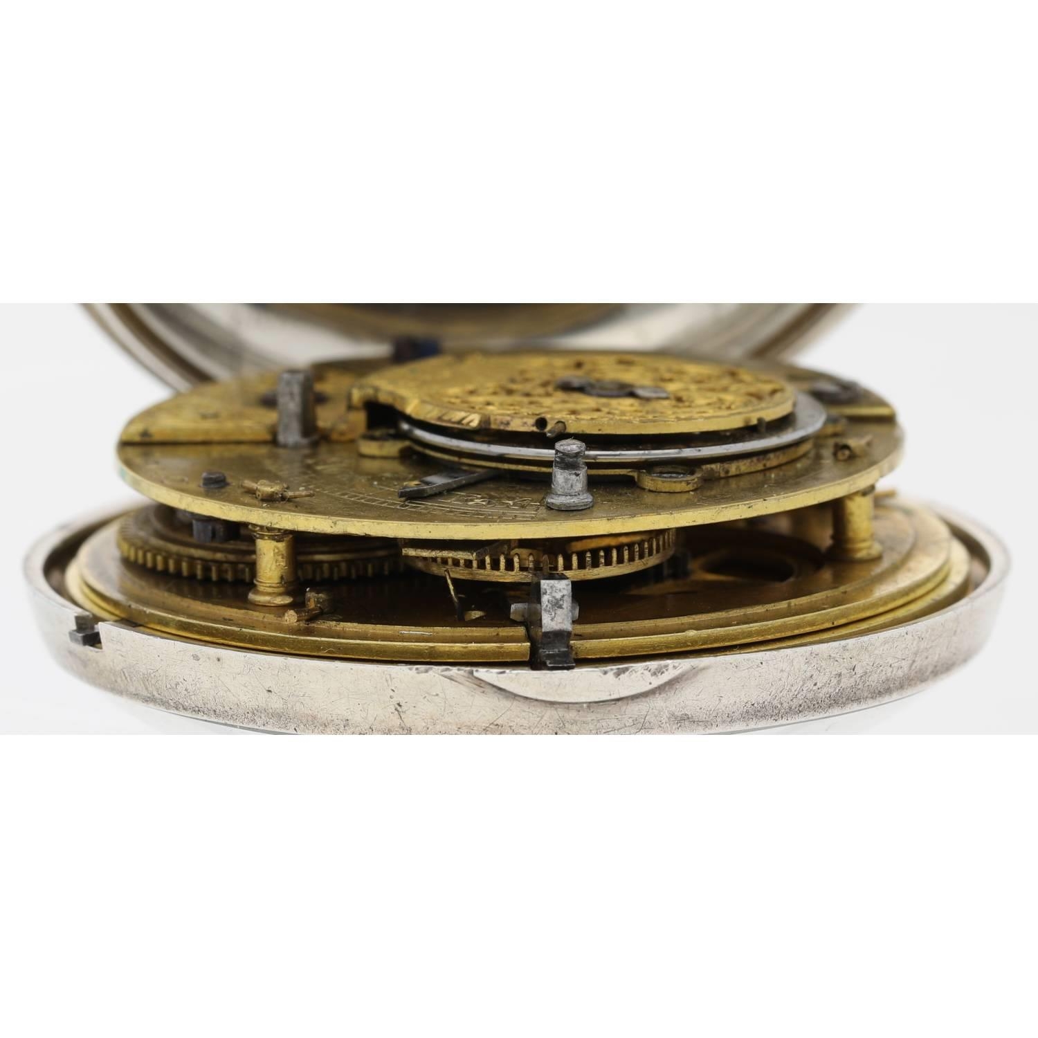 D. Vander Velde, Sunderland - early 19th century English silver pair cased verge pocket watch, - Image 6 of 10