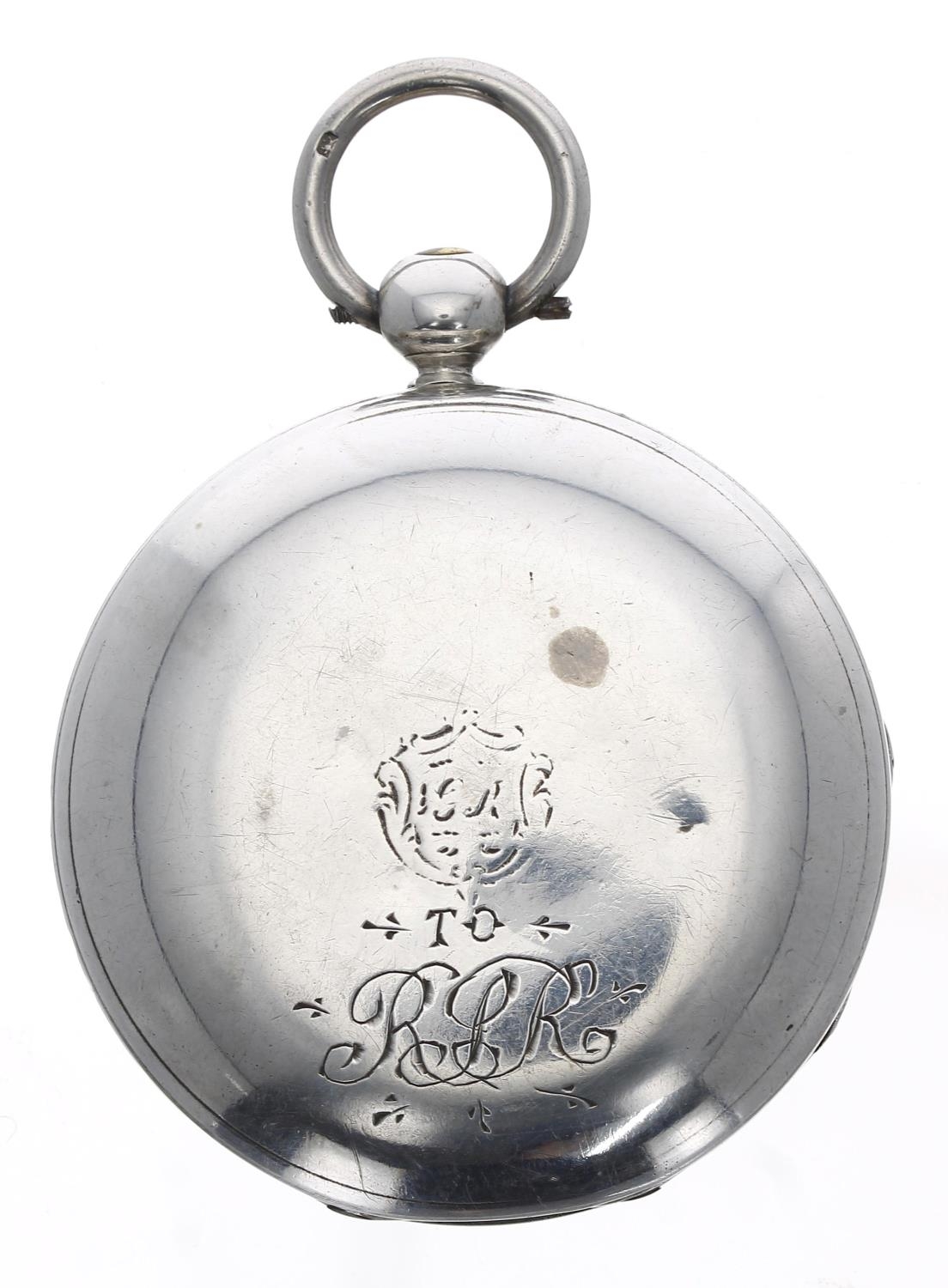 George Cox, Whitehaven - early Victorian silver fusee lever pocket watch, London 1845, signed - Bild 4 aus 4