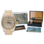 Rolex Oyster Perpetual Datejust gold and stainless steel gentleman's wristwatch, reference no.