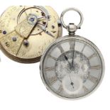 James Graham, Glasgow - Victorian silver fusee lever pocket watch, London 1863, signed movement, no.