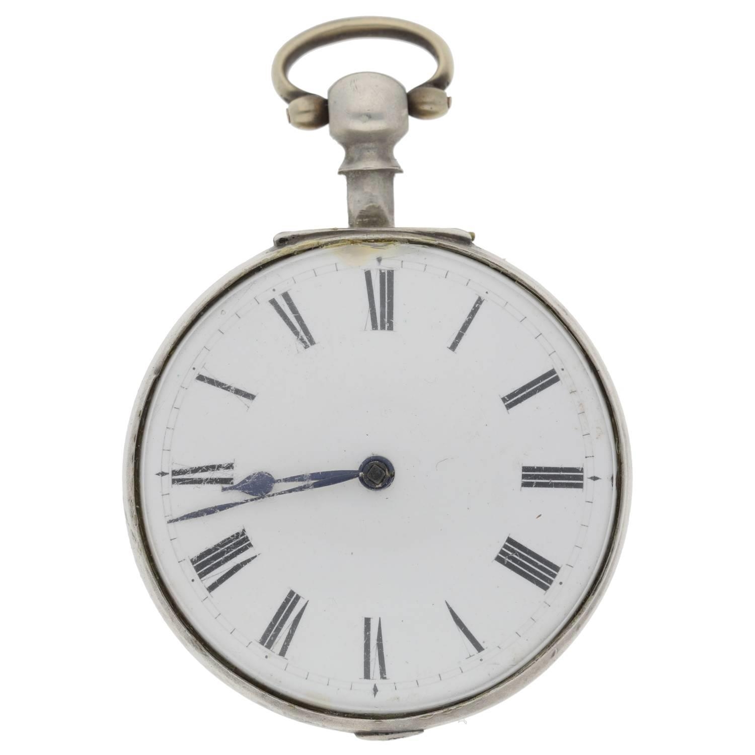 John Lasseter, Arundel - English early 19th century silver verge pocket watch, London 1816, signed