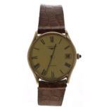 Longines 9ct automatic gentleman's wristwatch, case no. 3936 994, serial no. 19610xxx, circular