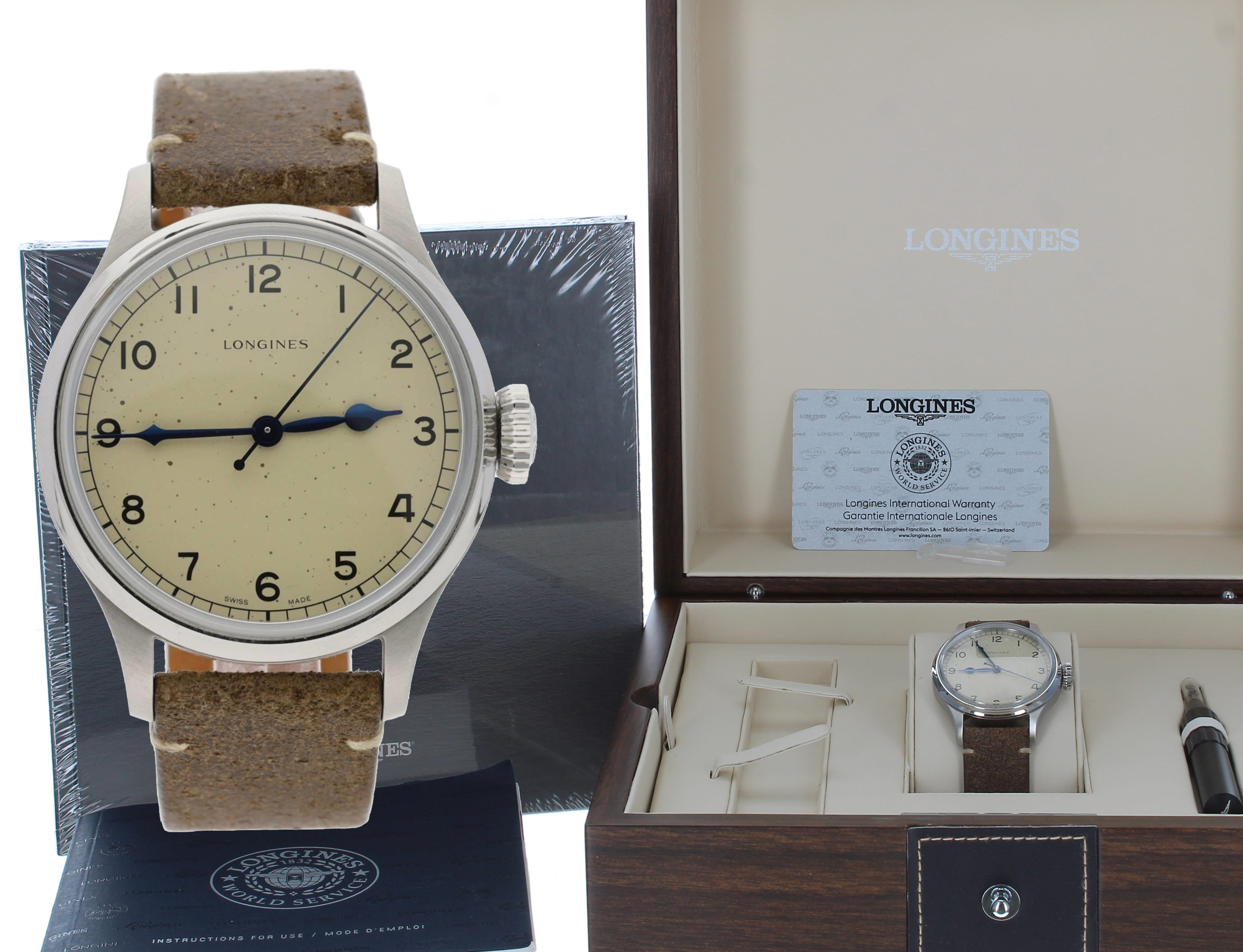 Longines Heritage Military stainless steel gentleman's wristwatch, reference no. L2.819.4, serial