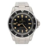 Royal Navy Interest - Fine Rolex Oyster Perpetual Submariner 'metres first' stainless steel
