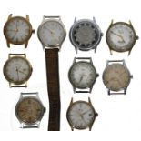 Nine gentleman's wristwatches to include two Smiths Empire, Smiths Astral, two Mudu doublematic,