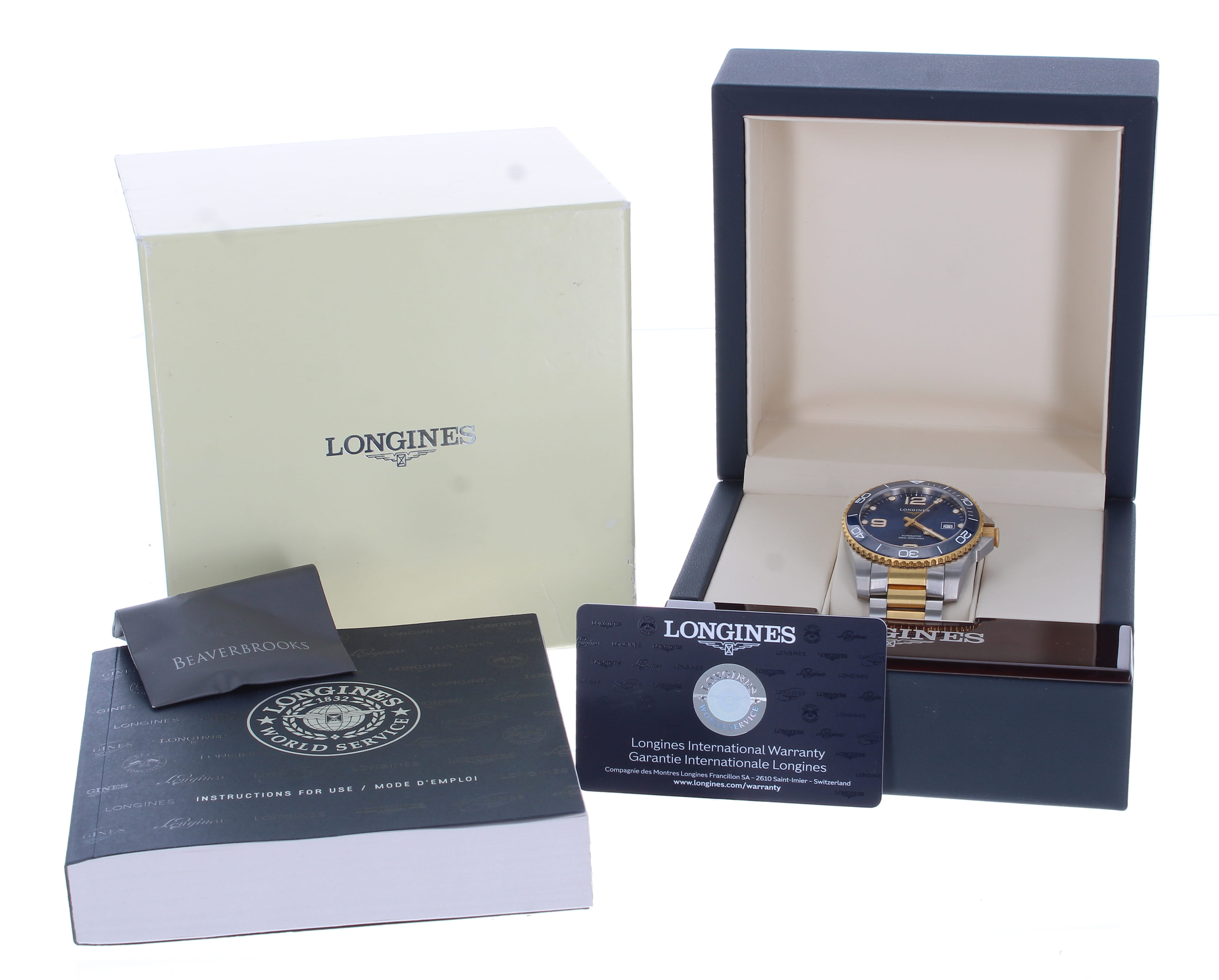 Longines Hydro Conquest two-tone automatic gentleman's wristwatch, reference no. L3.781.3, serial - Image 3 of 4