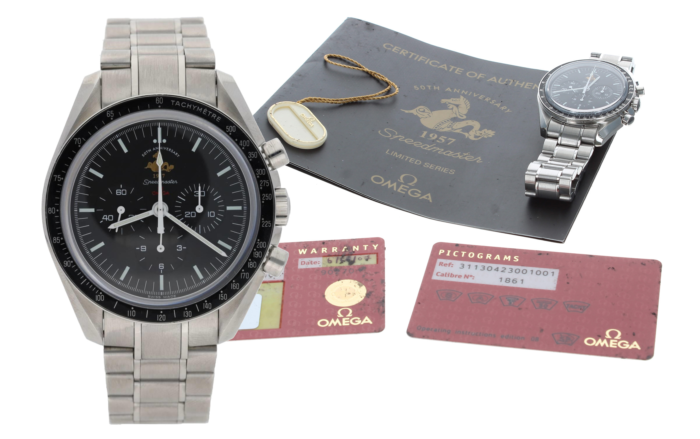 Omega Speedmaster Moon '50th Anniversary Limited Series' Chronograph stainless steel gentleman's