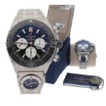 Fine Breitling Super Chronomat Chronometer Chronograph stainless steel gentleman's wristwatch with