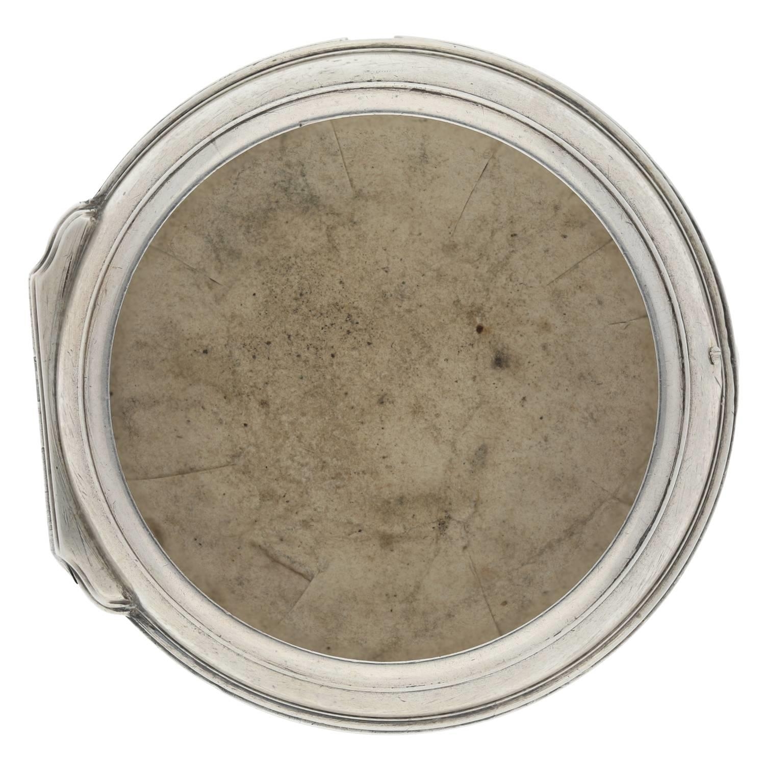 Charles Carbier, London - early 18th century English silver pair cased verge pocket watch made for - Image 11 of 11