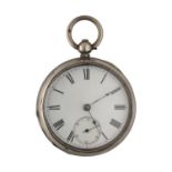 Elgin National Watch Co. silver lever pocket watch, circa 1884, serial no. 1508787, signed