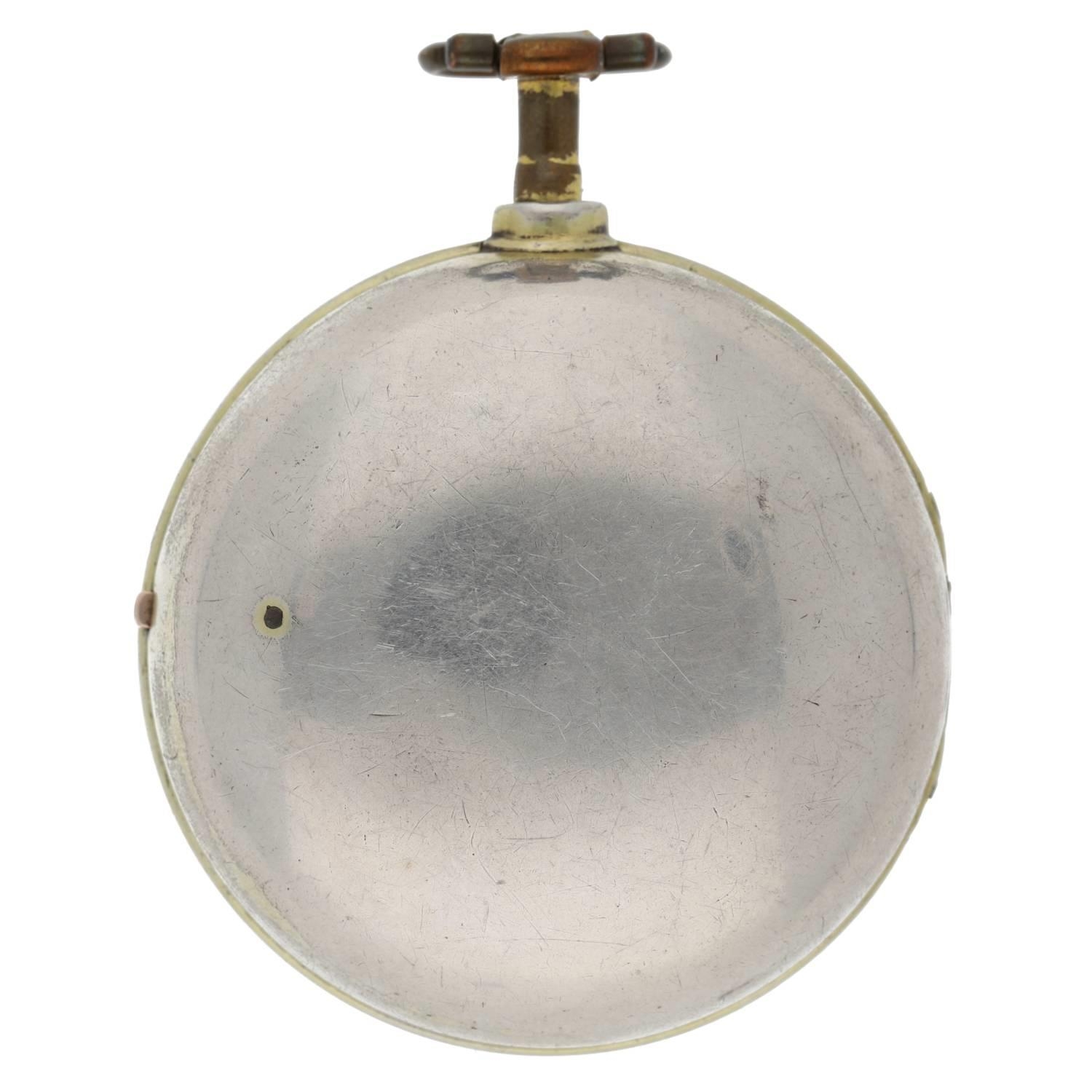 Henry King, London - 18th century English gilt pair cased verge pocket watch, signed fusee movement, - Image 8 of 10