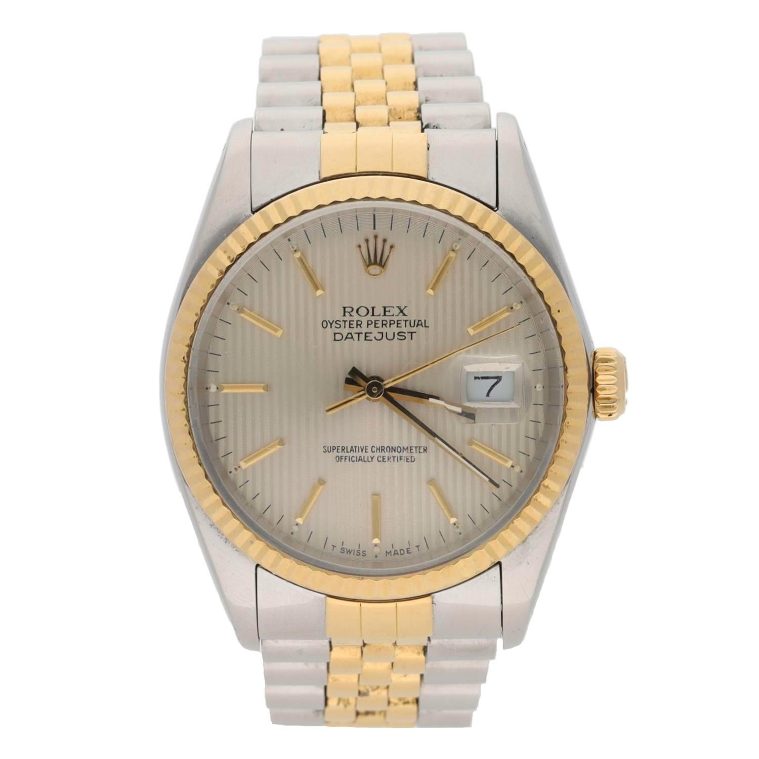 Rolex Oyster Perpetual Datejust gold and stainless steel gentleman's wristwatch, reference no. - Image 2 of 7