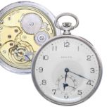 Zenith silver (0.935) lever dress pocket watch, signed gilt movement, no. 2567768, with