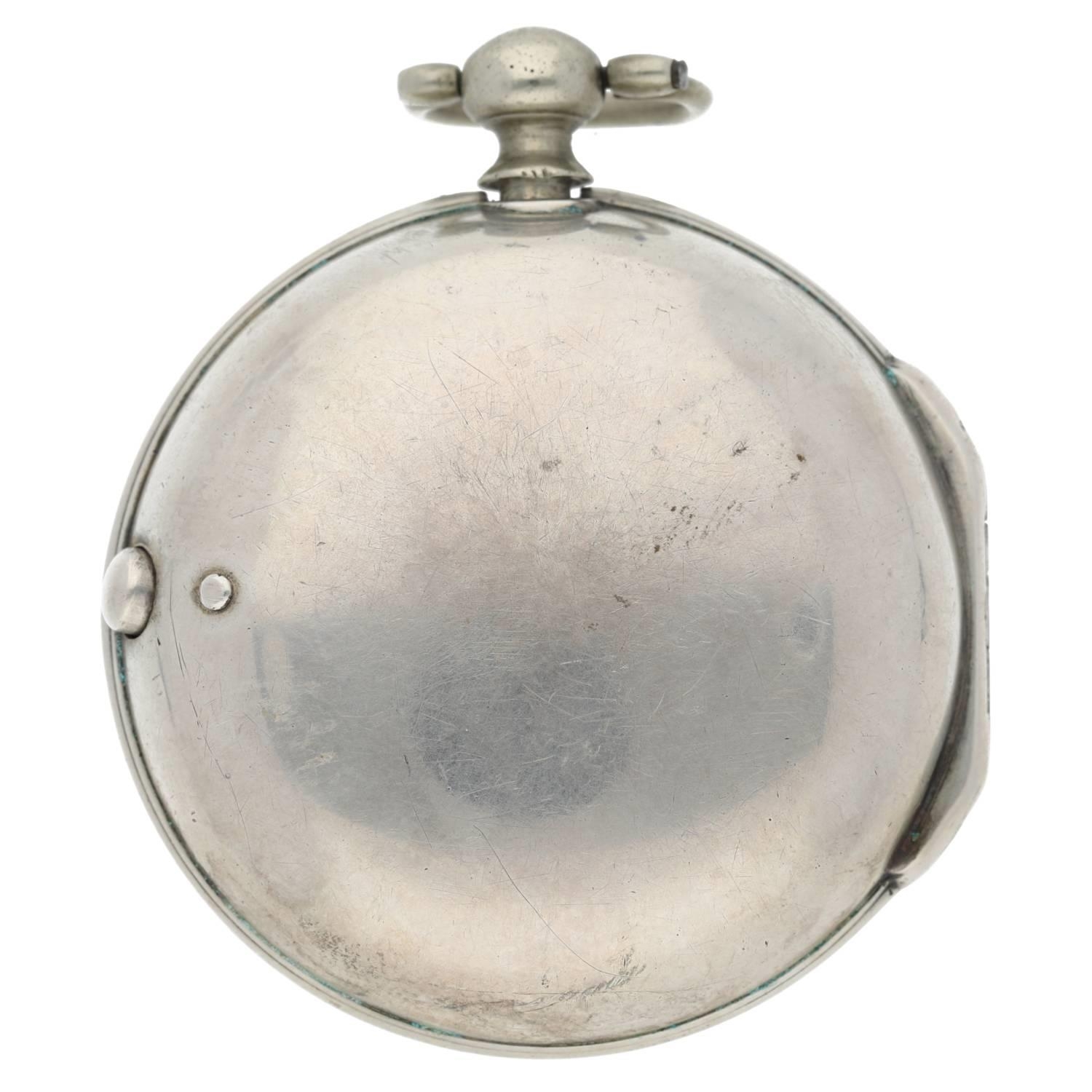 D. Edmonds, Liverpool - English George III silver pair cased verge pocket watch, London 1778, signed - Image 8 of 10