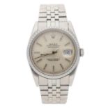 Rolex Oyster Perpetual Datejust stainless steel gentleman's wristwatch, reference no. 16220,