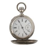 American Waltham lever hunter pocket watch, circa 1906, serial no. 15423207, signed movement with