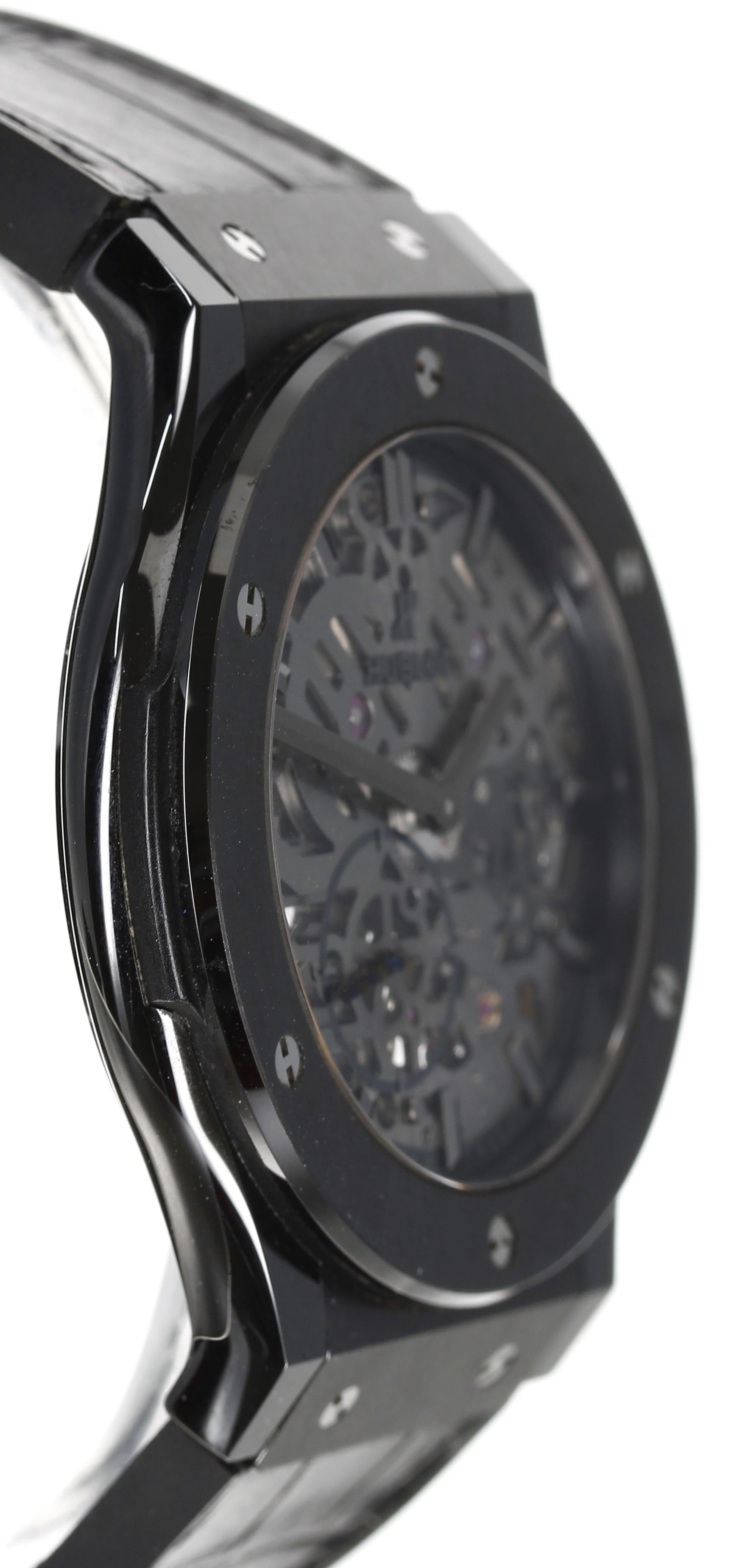 Hublot Classic Fusion Ultra-Thin Skeleton ceramic gentleman's wristwatch, reference no. 515.CM - Bild 3 aus 6