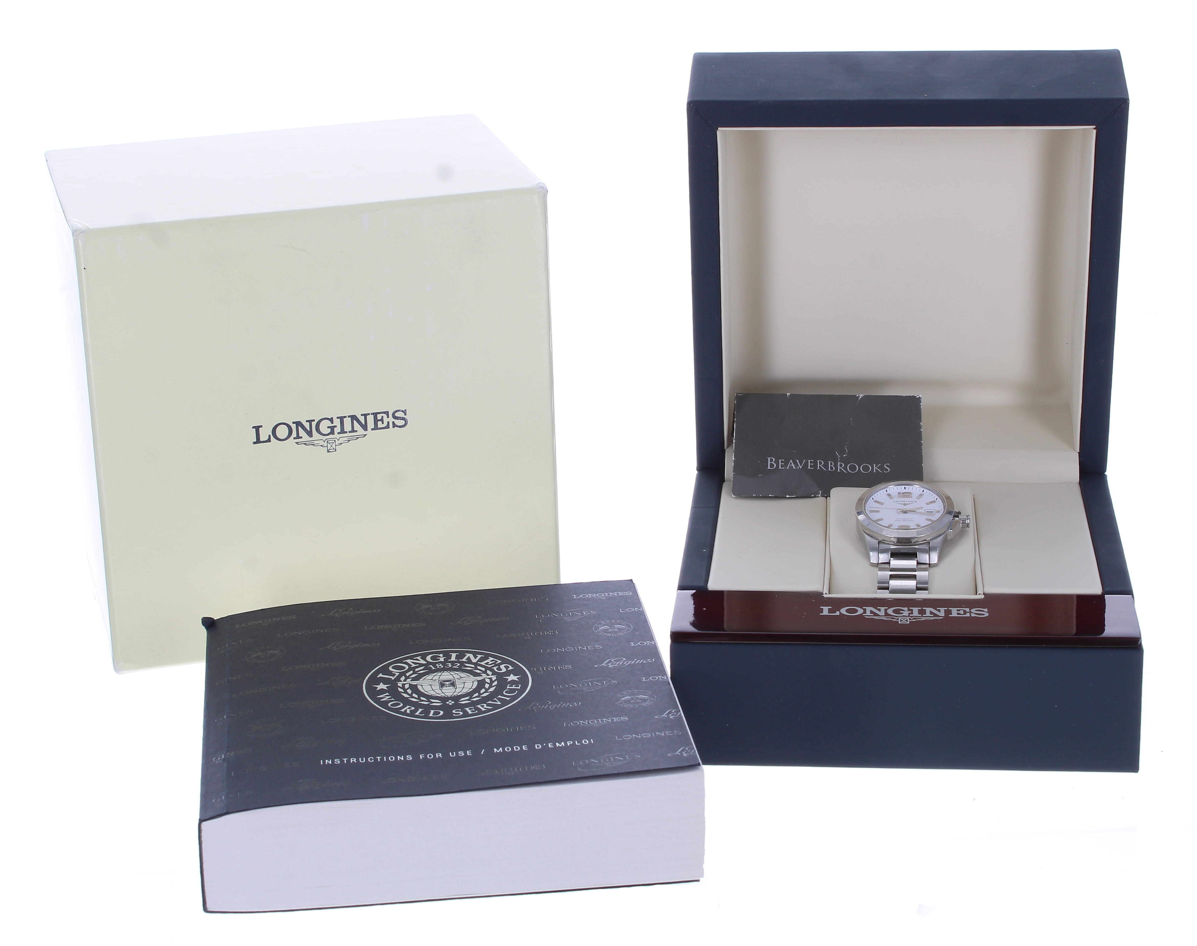 Longines Conquest automatic stainless steel lady's wristwatch, reference no. L3.276.4, serial no. - Image 3 of 4