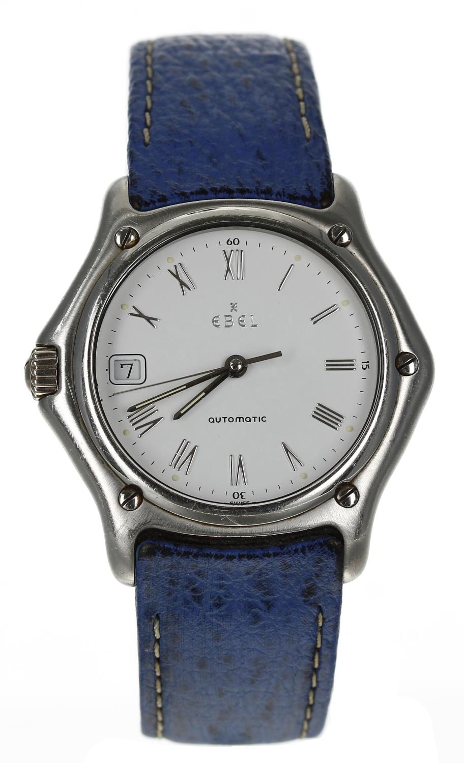 Ebel 1911 automatic 'right hand' stainless steel gentleman's wristwatch, reference no. 75503513,
