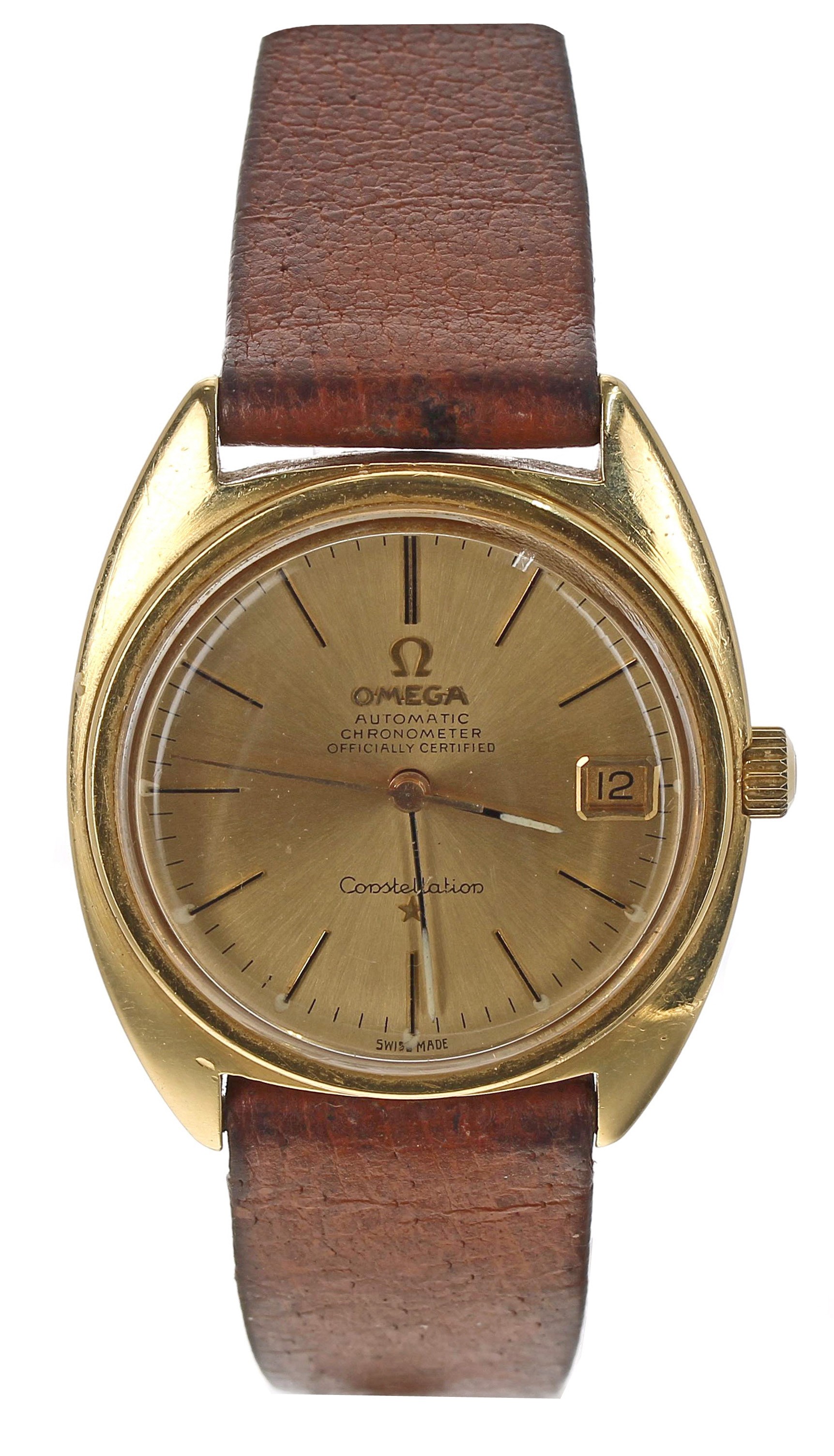 Omega Constellation Chronometer automatic 18ct gentleman's wristwatch, reference no. 168.009 168017,