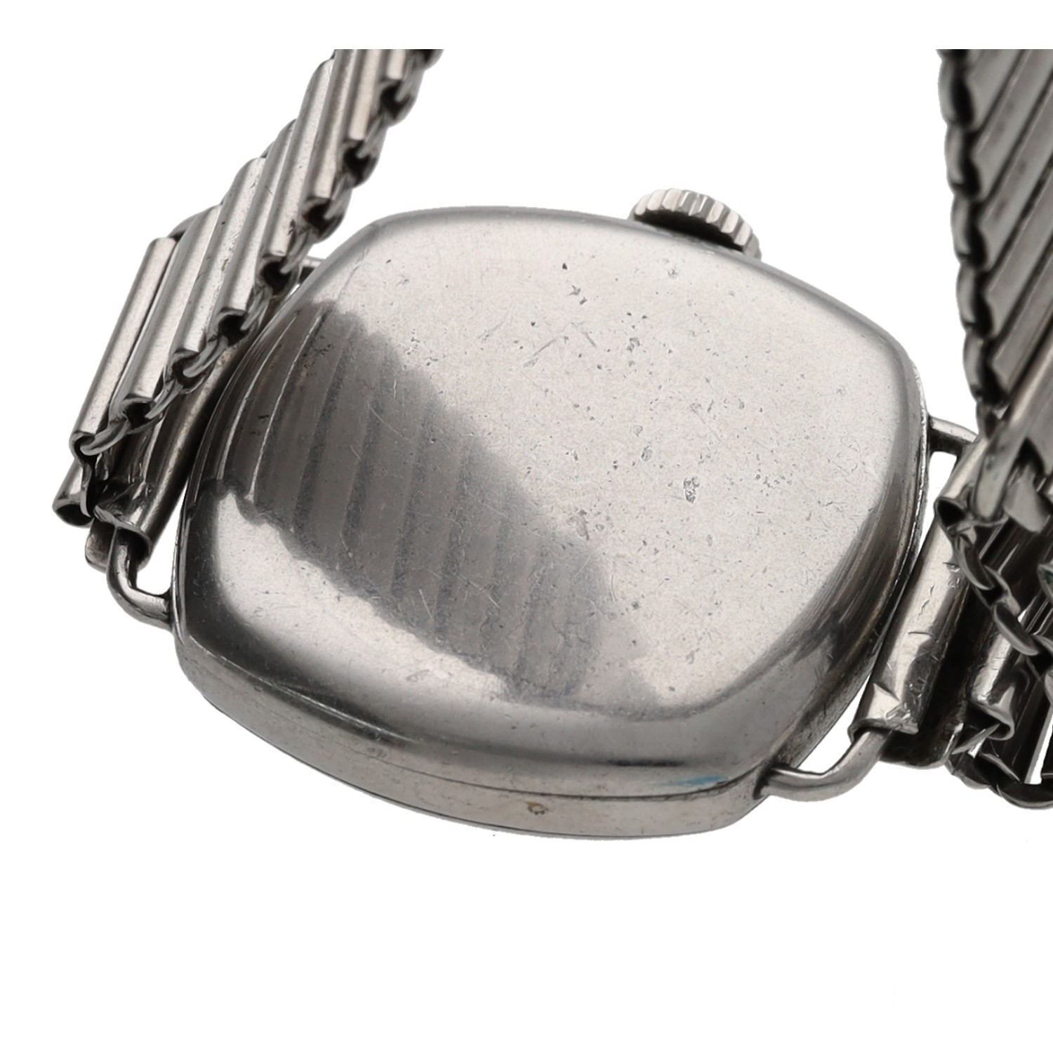 Longines 1930s wire-lug stainless steel cushion cased gentleman's wristwatch, case no. 5242678, - Image 2 of 2