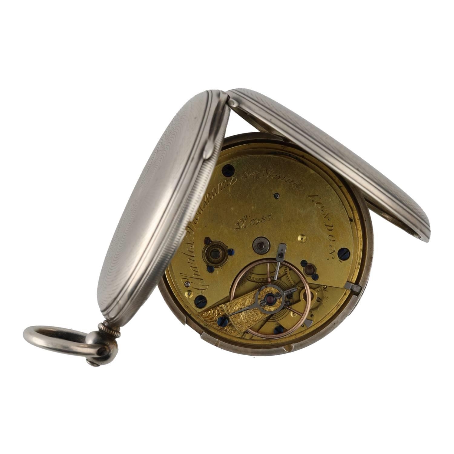 Charles Frodsham, London - Victorian silver fusee lever hunter pocket watch, London 1853, the - Image 3 of 5
