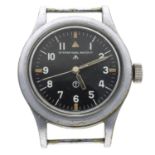 British Military issue nickel and stainless steel gentleman's wristwatch, International Watch Co. (