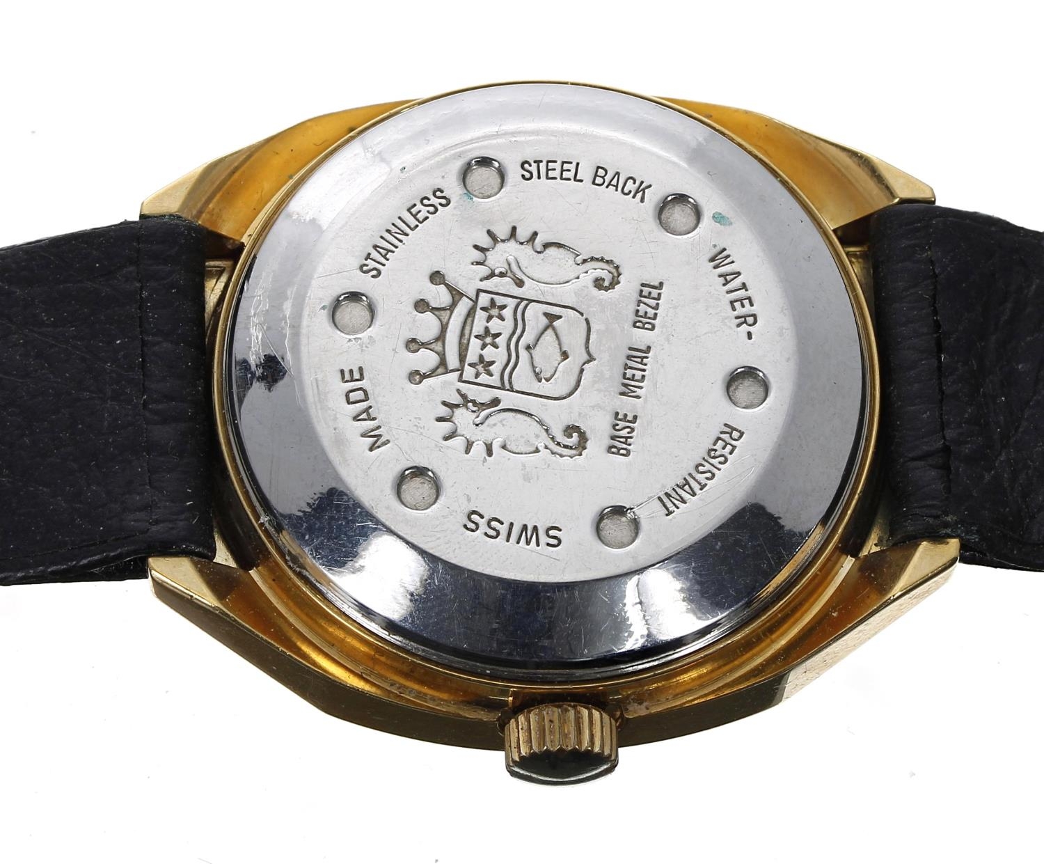 Sicura Digital 'Jump Hour' automatic self winding gold plated and stainless steel gentleman's - Image 2 of 2
