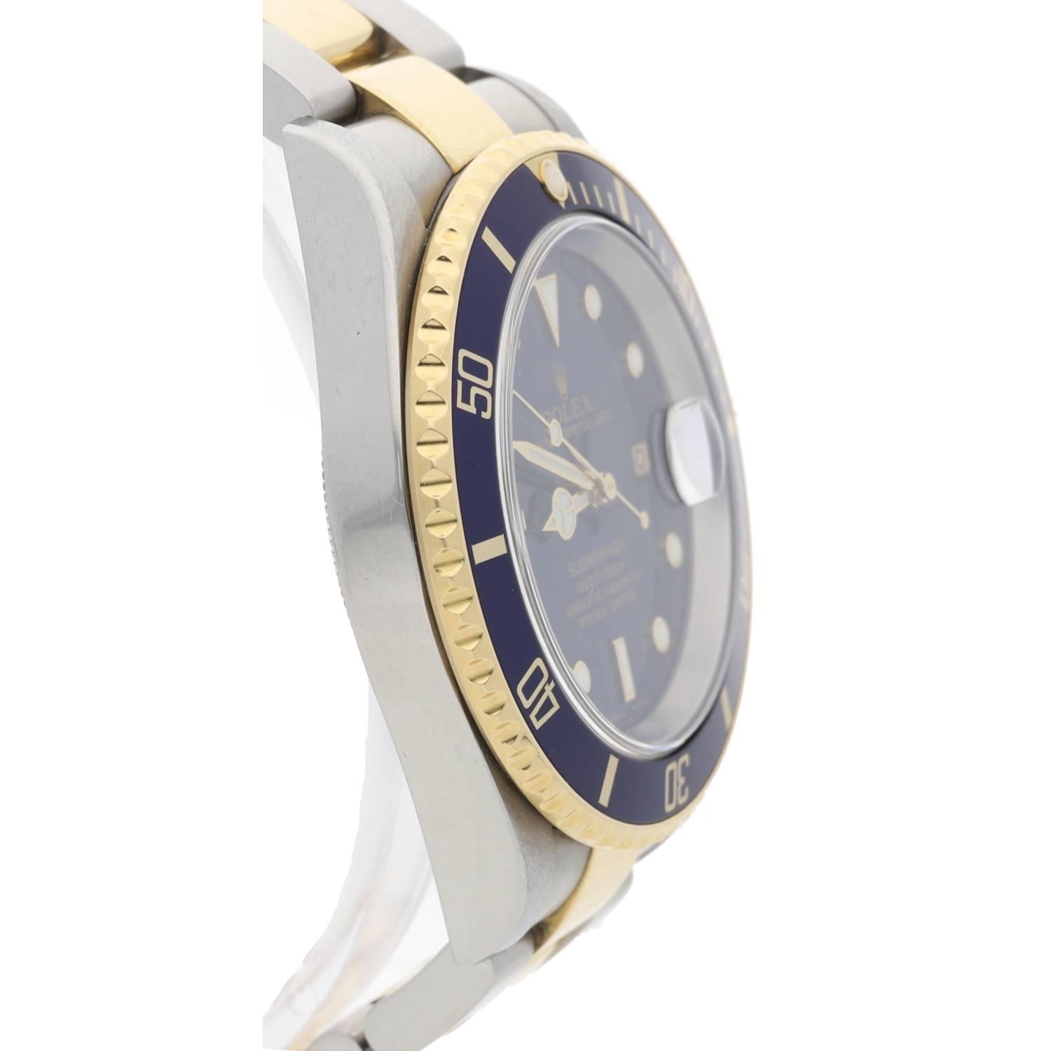 Rolex Oyster Perpetual Date Submariner gold and stainless steel gentleman's wristwatch, reference - Image 3 of 5
