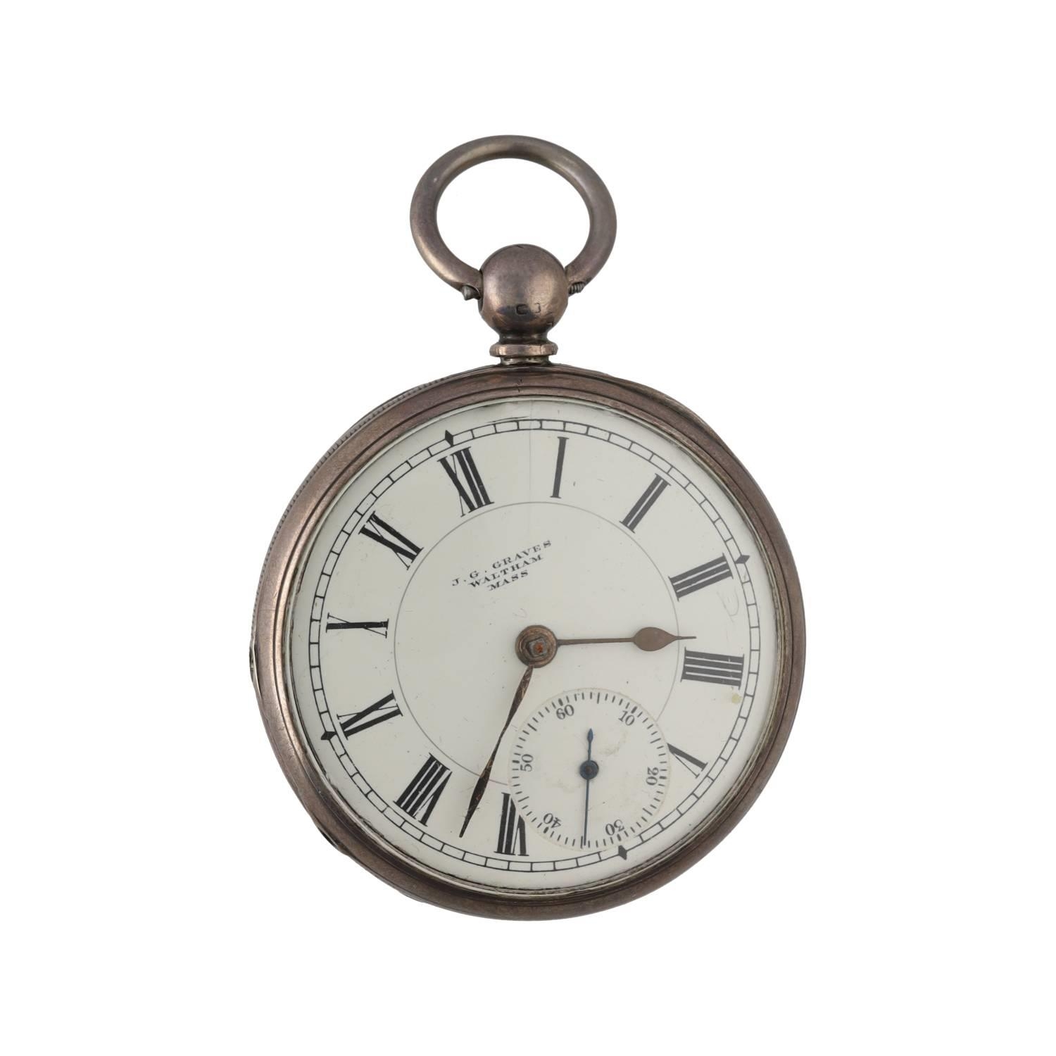 American Waltham 'Martyn Square.' silver lever pocket watch, circa 1897, serial no. 838954, signed