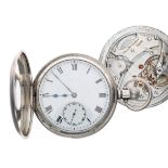 Paul Ditisheim, Solvil - silver lever half hunter pocket watch, Birmingham 1923, signed movement,