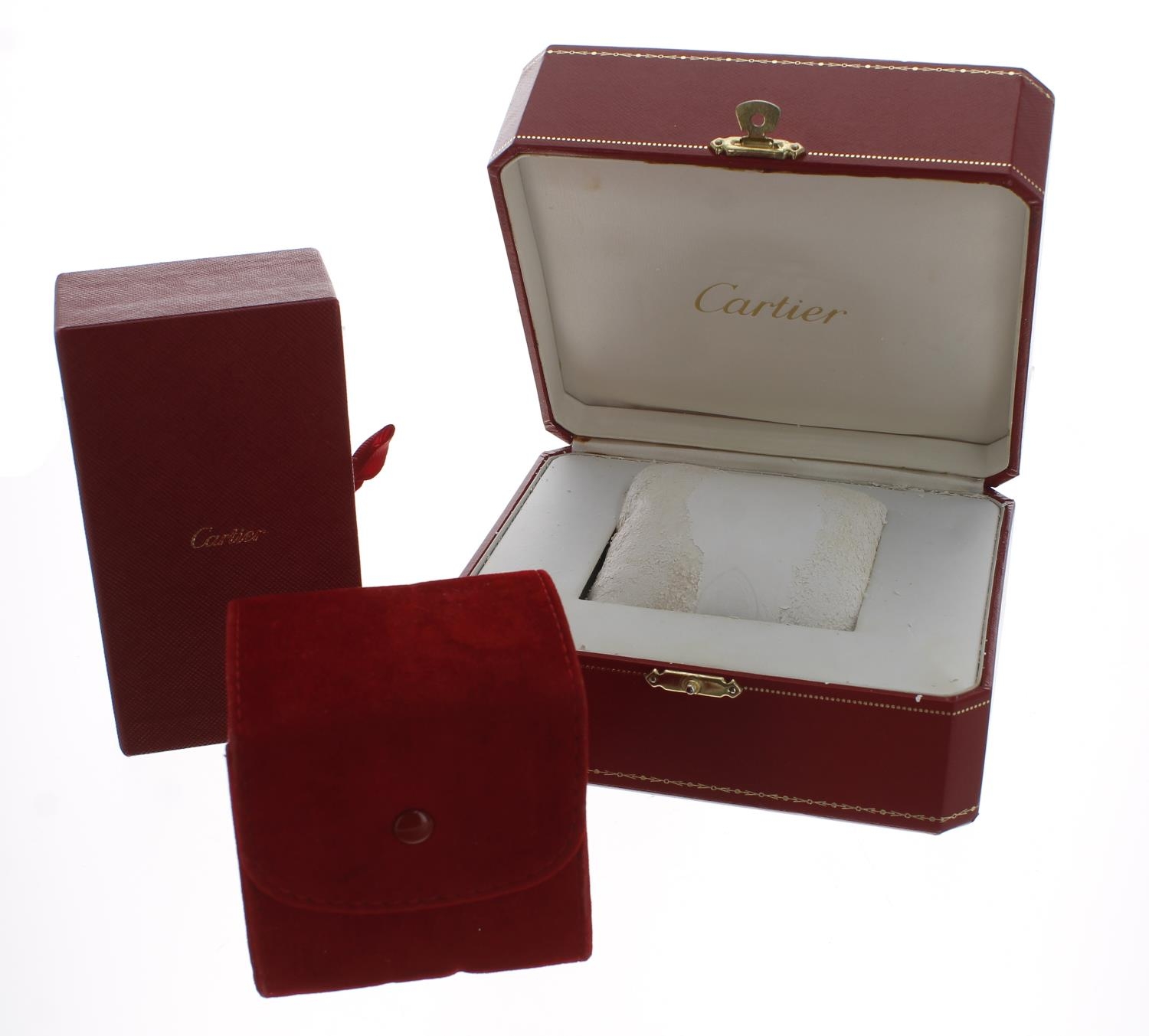 Cartier - Lotion for Jewellery and Watches, with brush and cloth, within a Cartier box with booklet;