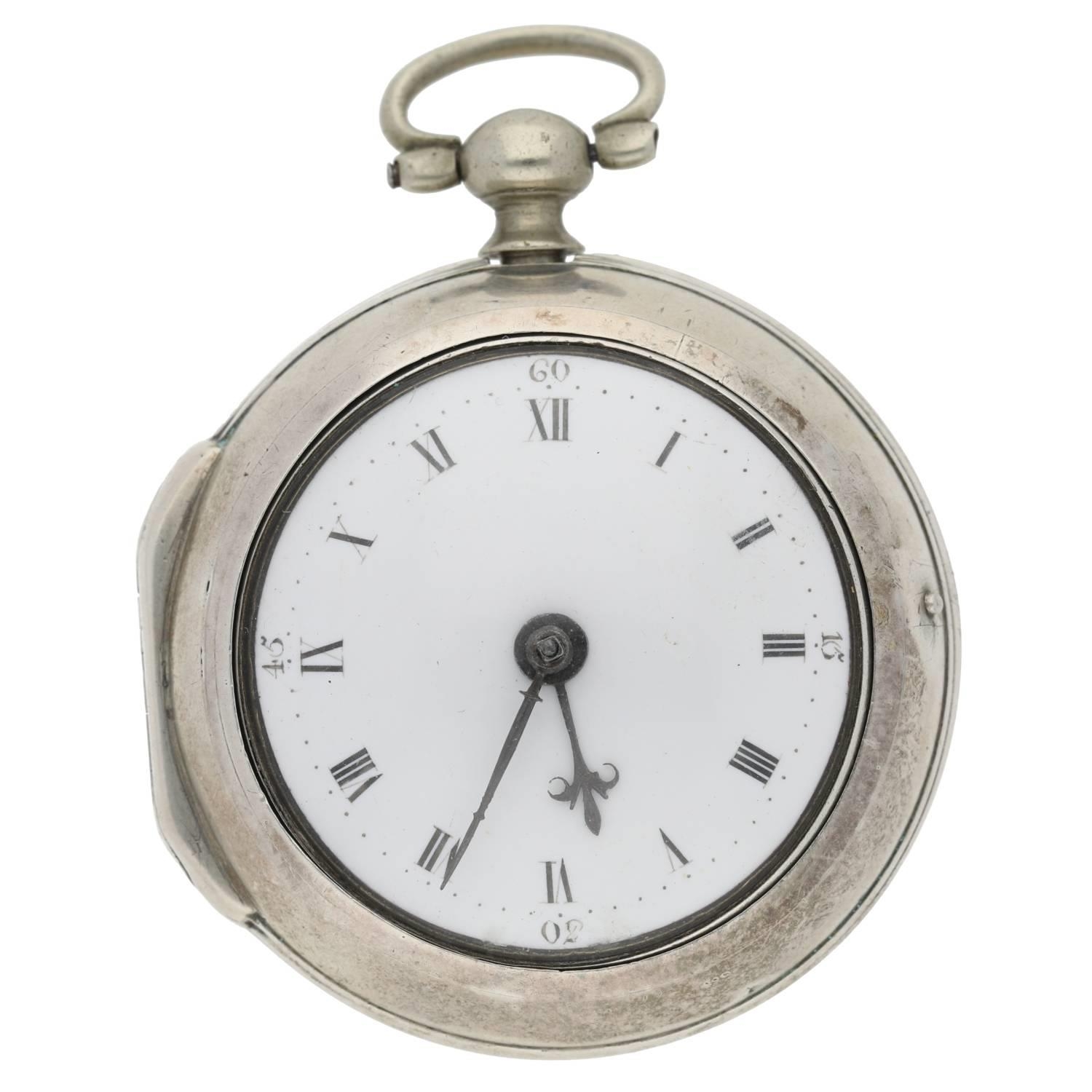 D. Edmonds, Liverpool - English George III silver pair cased verge pocket watch, London 1778, signed - Image 2 of 10