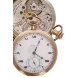 Hamilton Watch Co. gold plated lever dress pocket watch, circa 1921, serial no. 1819117, signed cal.