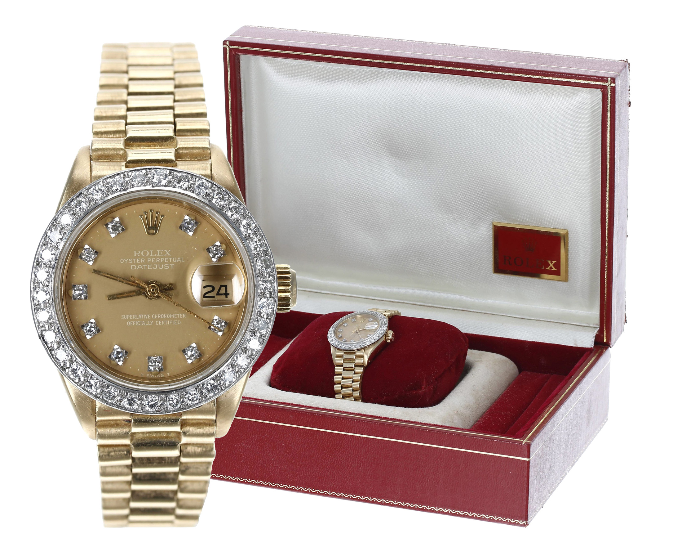 Rolex Oyster Perpetual Datejust 18ct diamond set lady's wristwatch, reference no. 6917, serial no.