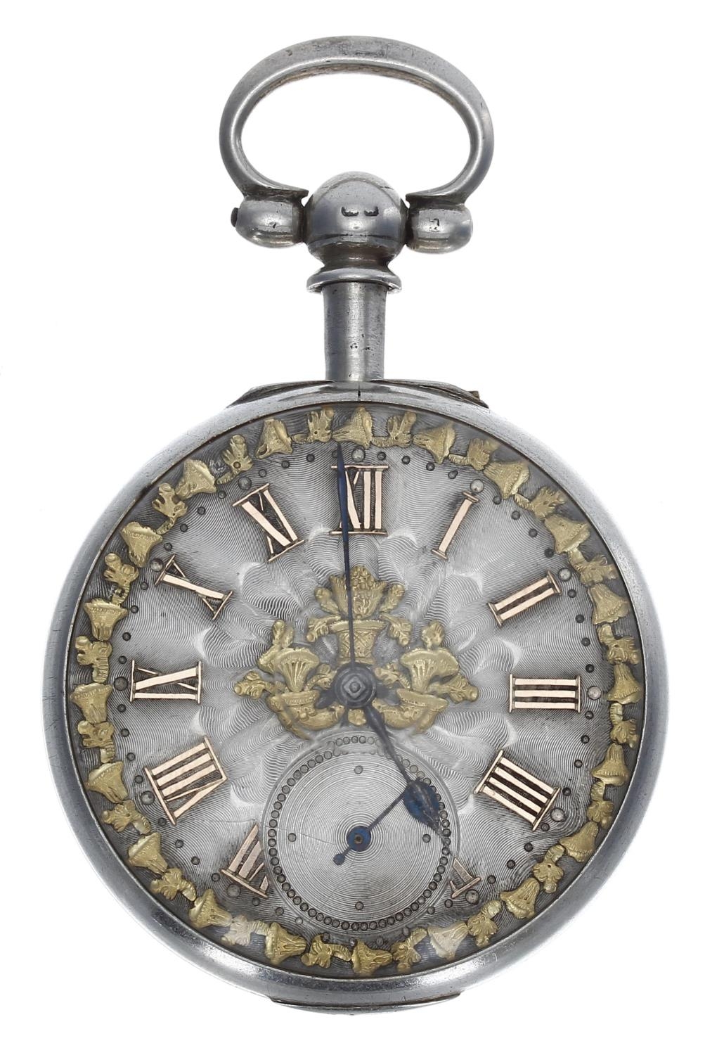 R&G Beesley, Liverpool - Victorian silver fusee lever pocket watch, Birmingham 1894, signed - Bild 5 aus 6