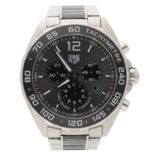 Tag Heuer Formula 1 Chronograph stainless steel and ceramic gentleman's wristwatch, reference no.