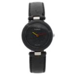 Tissot Rock Watch, reference no. R 150,  quartz, modern black leather strap, 30mm