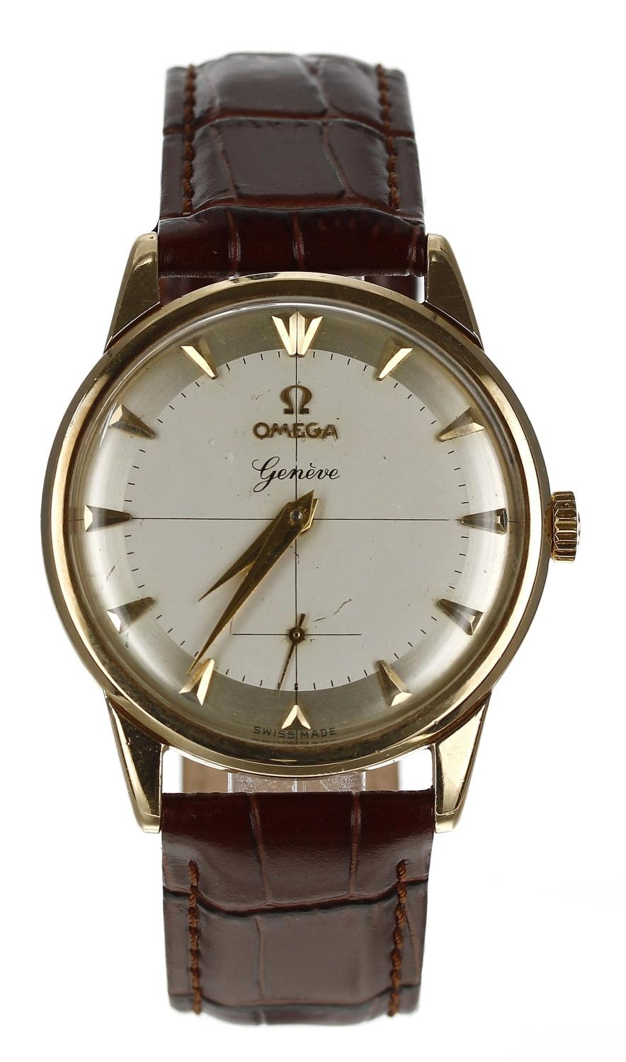 Omega Genéve 9ct gentleman's wristwatch, case no. 969 34926, serial no. 17772xxx, circa 1960,
