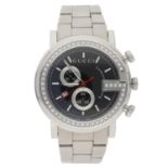 Gucci G-Chrono Chronoscope chronograph stainless steel gentleman's wristwatch, reference no. 101M,