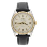 Rolex Oyster Perpetual Explorer stainless steel and gold gentleman's wristwatch, reference no. 5501,