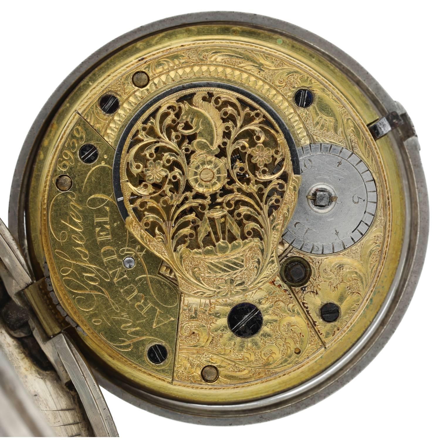 John Lasseter, Arundel - English early 19th century silver verge pocket watch, London 1816, signed - Image 2 of 3