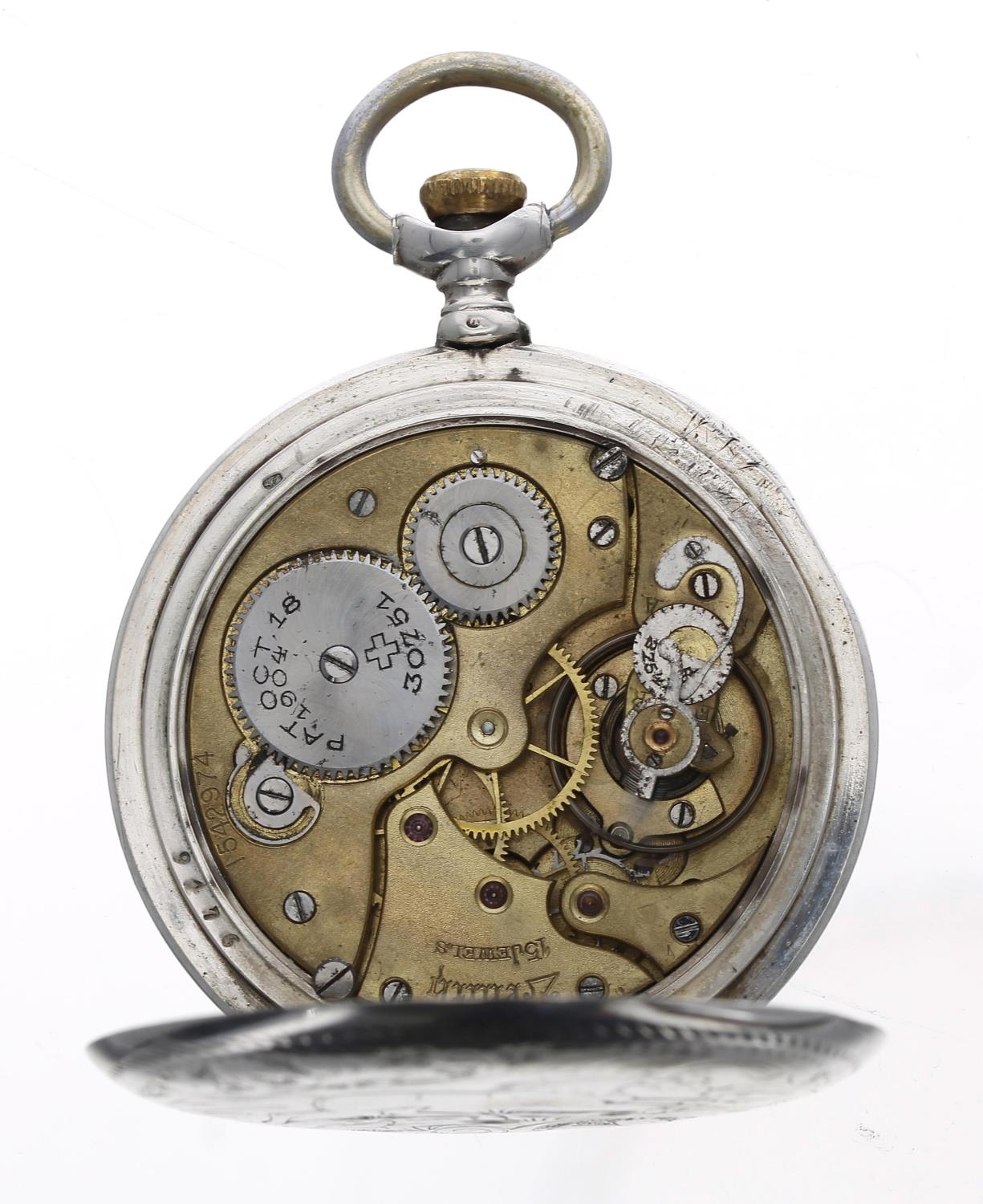 Zenith - silver (0.800) lever pocket watch of Equine interest, signed 15 jewel movement, no. - Image 3 of 4