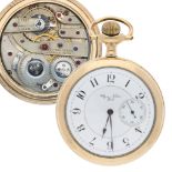 Ulysse Nardin, Locke - Swiss gold plated lever set pocket watch, signed movement, no. 6742, with